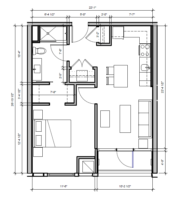 Floor Plan Image of Apartment Apt 329